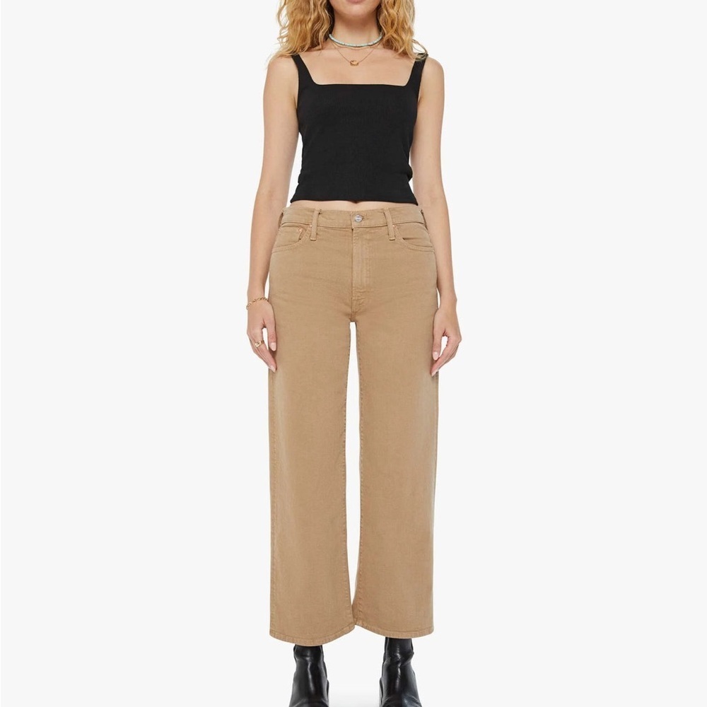 NWT MOTHER THE DODGER FLOOD - DARK KHAKI size 24